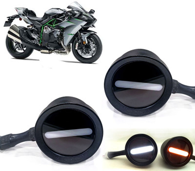 AUTO PEARL Front LED Indicator Light for Kawasaki Ninja(White, Yellow)