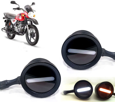 AUTO PEARL Front LED Indicator Light for Bajaj Boxer(White, Yellow)