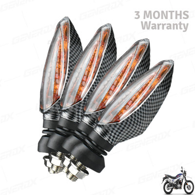 Generox Front, Rear LED Indicator Light for Hero XPULSE 200 4V(Amber)