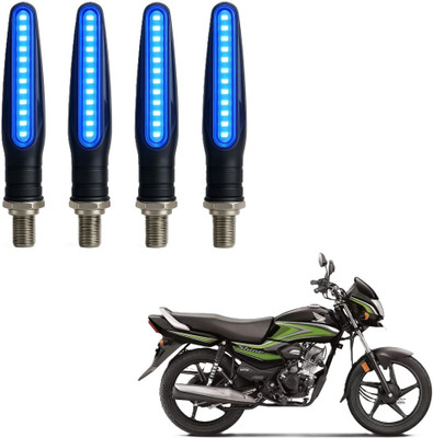 JMA TRADING Front, Rear LED Indicator Light for Honda Universal For Bike(Blue)