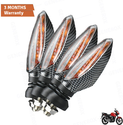Generox Front, Rear LED Indicator Light for Suzuki GS(Amber)