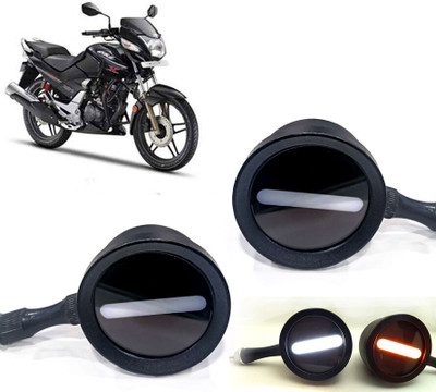 AUTO PEARL Front LED Indicator Light for Hero CBZ(White, Yellow)