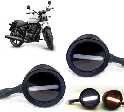 AUTO PEARL Front LED Indicator Light for Mahindra(White, Yellow)