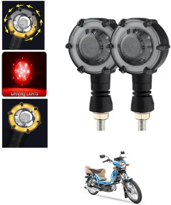 MATIES Front, Rear LED Indicator Light for Universal For Bike Universal For Bike(Amber, Red)