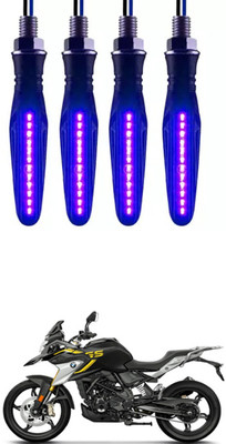E-Shoppe Front, Rear, Side LED Indicator Light for BMW Universal For Bike(Blue)