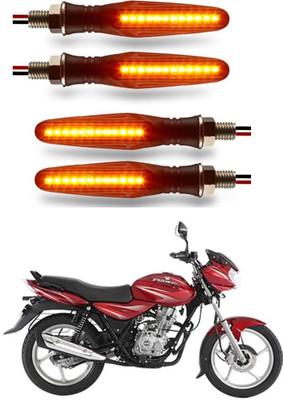 DriveXpert Front, Rear LED Indicator Light for Universal For Bike Universal For Bike(Yellow)