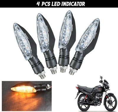 Generox Front, Rear LED Indicator Light for Hero Passion Pro(Amber)