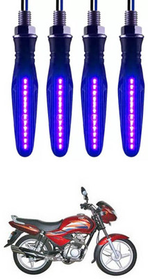 E-Shoppe Front, Rear, Side LED Indicator Light for TVS Victor GLX(Blue)