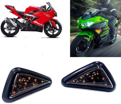 AUTO PEARL Side LED Indicator Light for TVS Apache(Yellow)