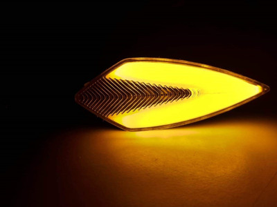 Bhumi Side LED Indicator Light for Universal For Bike(Yellow)