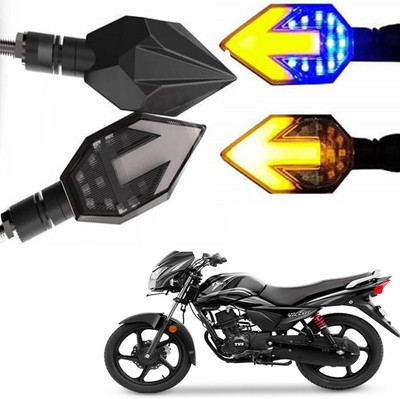aksmit Side LED Indicator Light for TVS Victor(Blue, Amber)