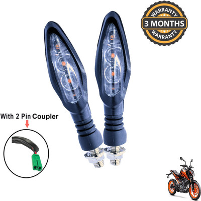 Generox Front, Rear LED Indicator Light for KTM Duke 200(Yellow)