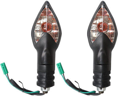 Vtrust Front, Rear Halogen Indicator Light for Bajaj XCD 135cc(Red)