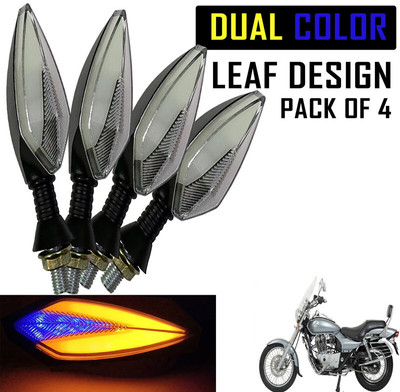 Shopland Front, Rear LED Indicator Light for Bajaj Avenger 200(Amber, Blue)