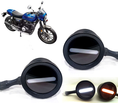 AUTO PEARL Front LED Indicator Light for Honda CB(White, Yellow)
