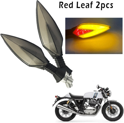 Generox Front, Rear, Side LED Indicator Light for Royal Enfield Continental GT(Red, Yellow)