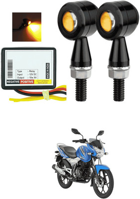 LOVMOTO Front, Rear LED Indicator Light for Honda Dio(Yellow)