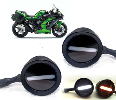 AUTO PEARL Front LED Indicator Light for Kawasaki Ninja(White, Yellow)