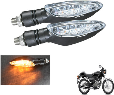 Generox Front, Rear LED Indicator Light for Hero Splendor pro classic(Amber)