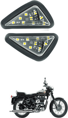 LOVMOTO Front LED Indicator Light for Royal Enfield 500(Black)