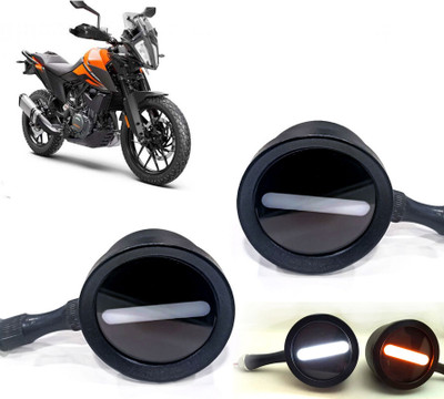 AUTO PEARL Front LED Indicator Light for Kawasaki Adventure(White, Yellow)