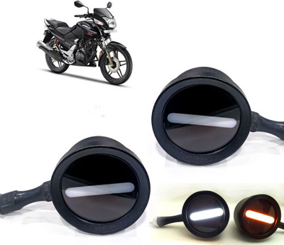 AUTO PEARL Front LED Indicator Light for Bajaj CBZ(White, Yellow)
