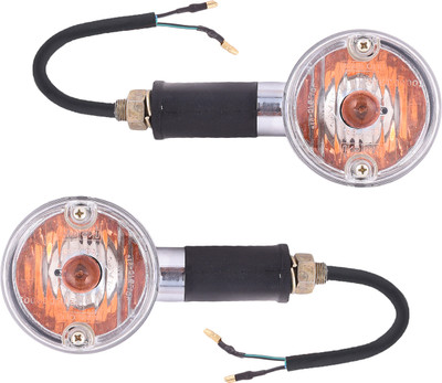 UNO MINDA Front, Rear Halogen Indicator Light for Royal Enfield Thunder Bird 350(Amber)
