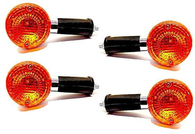 greygator Front, Rear Halogen Indicator Light for Royal Enfield Classic 500, Classic 350(Amber)
