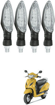 LOVMOTO Front, Rear LED Indicator Light for Hero Achiever(Yellow)