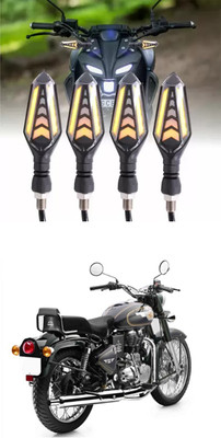 PRTEK Rear LED Indicator Light for Royal Enfield 500(Blue)