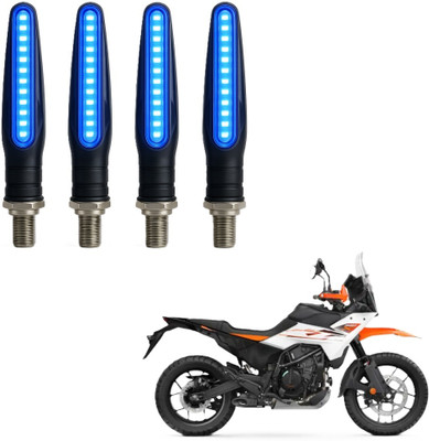 JMA TRADING Front, Rear LED Indicator Light for KTM Universal For Bike(Blue)