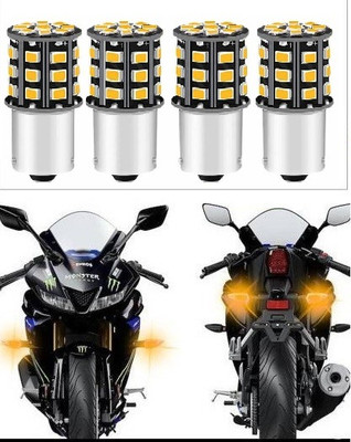 Miwings Rear, Front, Side LED Indicator Light for Yamaha, Universal For Bike R15, Universal For Bike(Yellow)