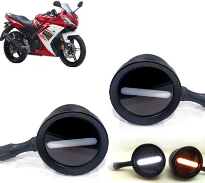 AUTO PEARL Front LED Indicator Light for Yamaha YZF R15 S(White, Yellow)