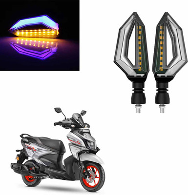 Vagary Front, Rear LED Indicator Light for Yamaha Universal For Bike(Blue, Yellow)