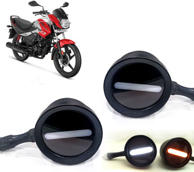 AUTO PEARL Front LED Indicator Light for Hero Passion Pro(White, Yellow)