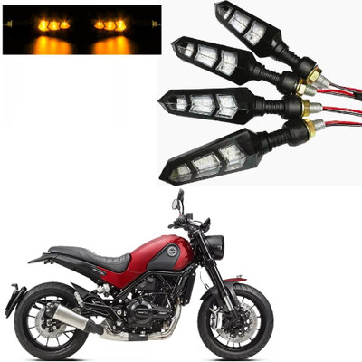 JMA TRADING Front, Rear LED Indicator Light for Universal For Bike Universal For Bike(Amber)