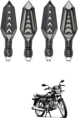LOVMOTO Front, Rear LED Indicator Light for Hero Splendor Plus(Yellow)
