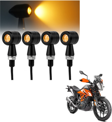 JMA TRADING Front, Rear LED Indicator Light for KTM Universal For Bike(Amber)