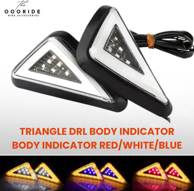 OOORIDE Front LED Indicator Light for Universal For Bike Universal For Bike(Multicolor)