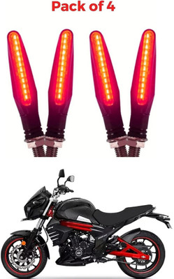 DriveXpert Front, Rear LED Indicator Light for Universal For Bike Universal For Bike(Red)