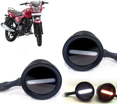 AUTO PEARL Front LED Indicator Light for TVS Star City(White, Yellow)