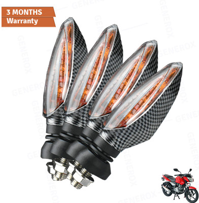 Generox Front, Rear LED Indicator Light for Bajaj Pulsar 135 DTS-i(Amber)