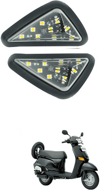 LOVMOTO Universal LED Bike indicator Yellow Mount Smoked 9 LED Turn Signal Light AR68 Interior Light Motorbike LED (12 V, 12 W)(Universal For Bike, Pack of 1)