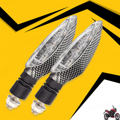 Generox Front, Rear LED Indicator Light for Bajaj Dominar 250(Amber)