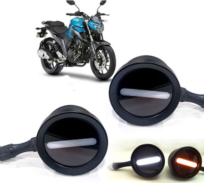AUTO PEARL Front LED Indicator Light for Yamaha FZ 25(White, Yellow)
