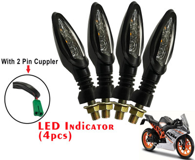 Generox Front, Rear LED Indicator Light for KTM RC 390(Yellow)