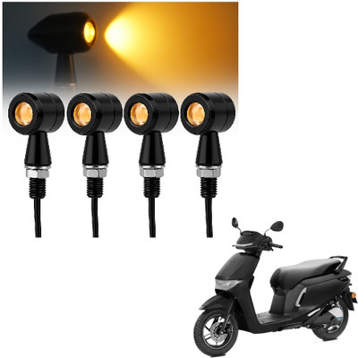 JMA TRADING Front, Rear LED Indicator Light for Honda Universal For Bike(Amber)