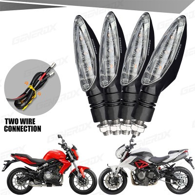 Generox Front, Rear LED Indicator Light for Universal For Bike Universal For Bike(Yellow)