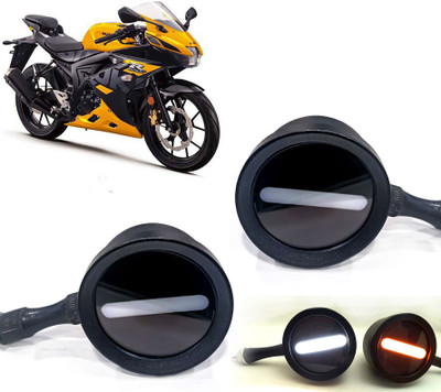 AUTO PEARL Front LED Indicator Light for Suzuki GSX(White, Yellow)