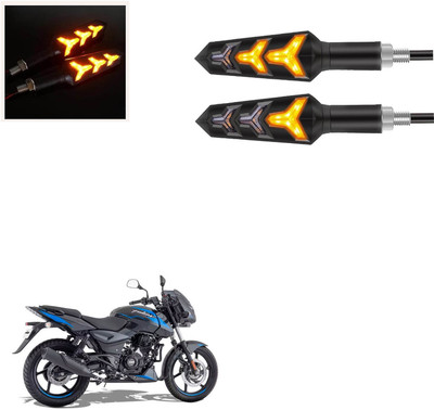 Vagary Front, Rear LED Indicator Light for Bajaj Pulsar 150(Amber)